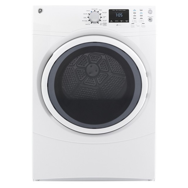 GE GFDN160GJWW 7.5-cu ft Stackable Gas Dryer (White)